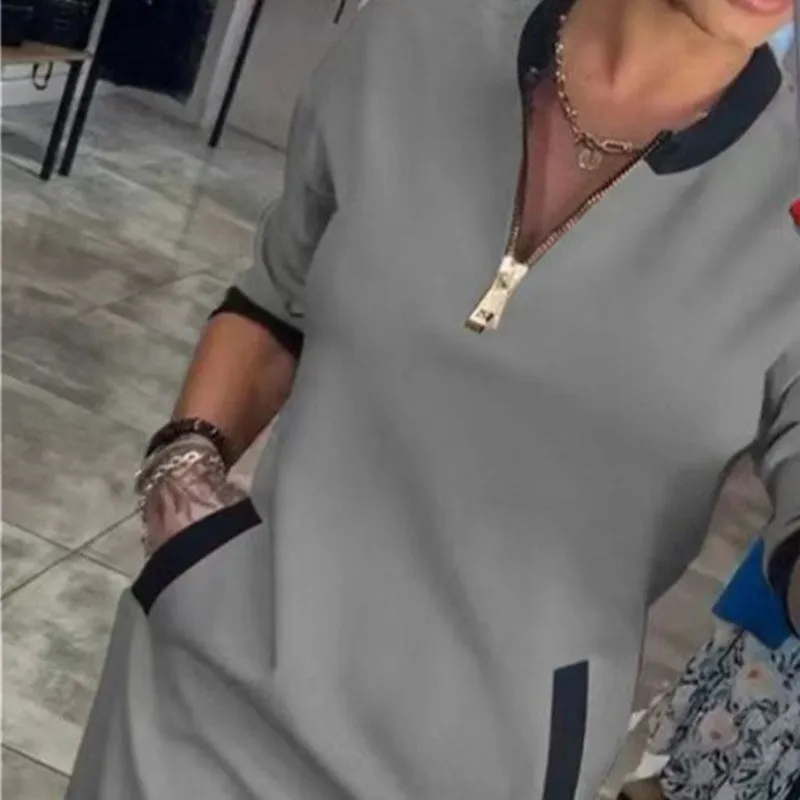 Salma | Trendy Damesjurk met Mouwen