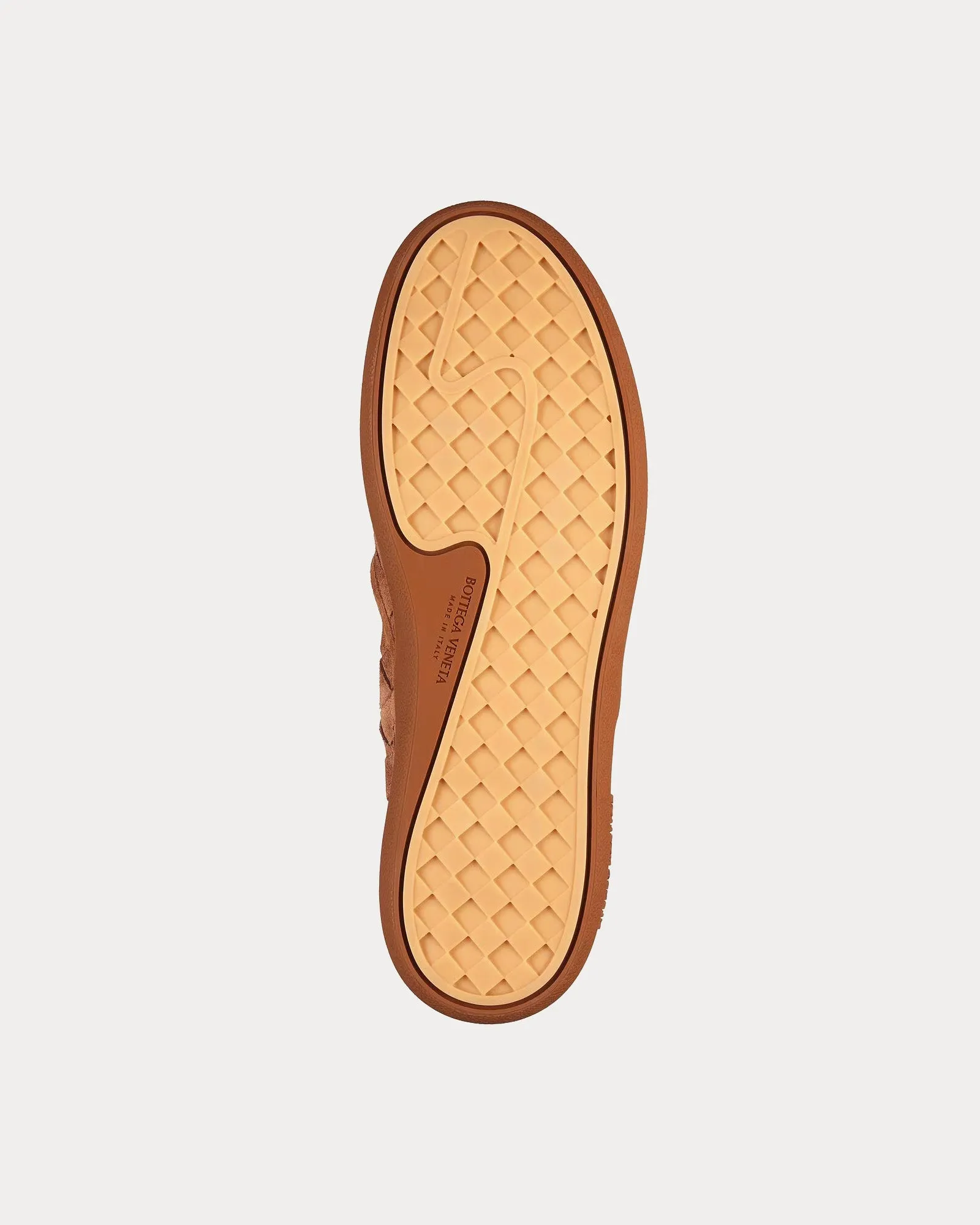 Sawyer Intrecciato Suede Caramel Slip On Sneakers