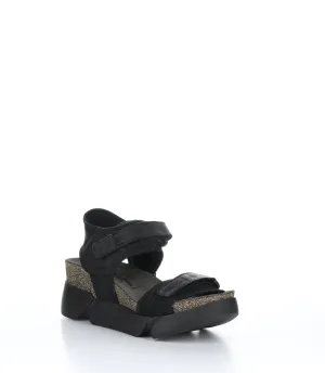 SIGO727FLY Stretch/Cupido  Black Velcro Sandals