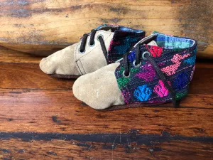 Size 23 Baby Moccasins - Tan with Ducks