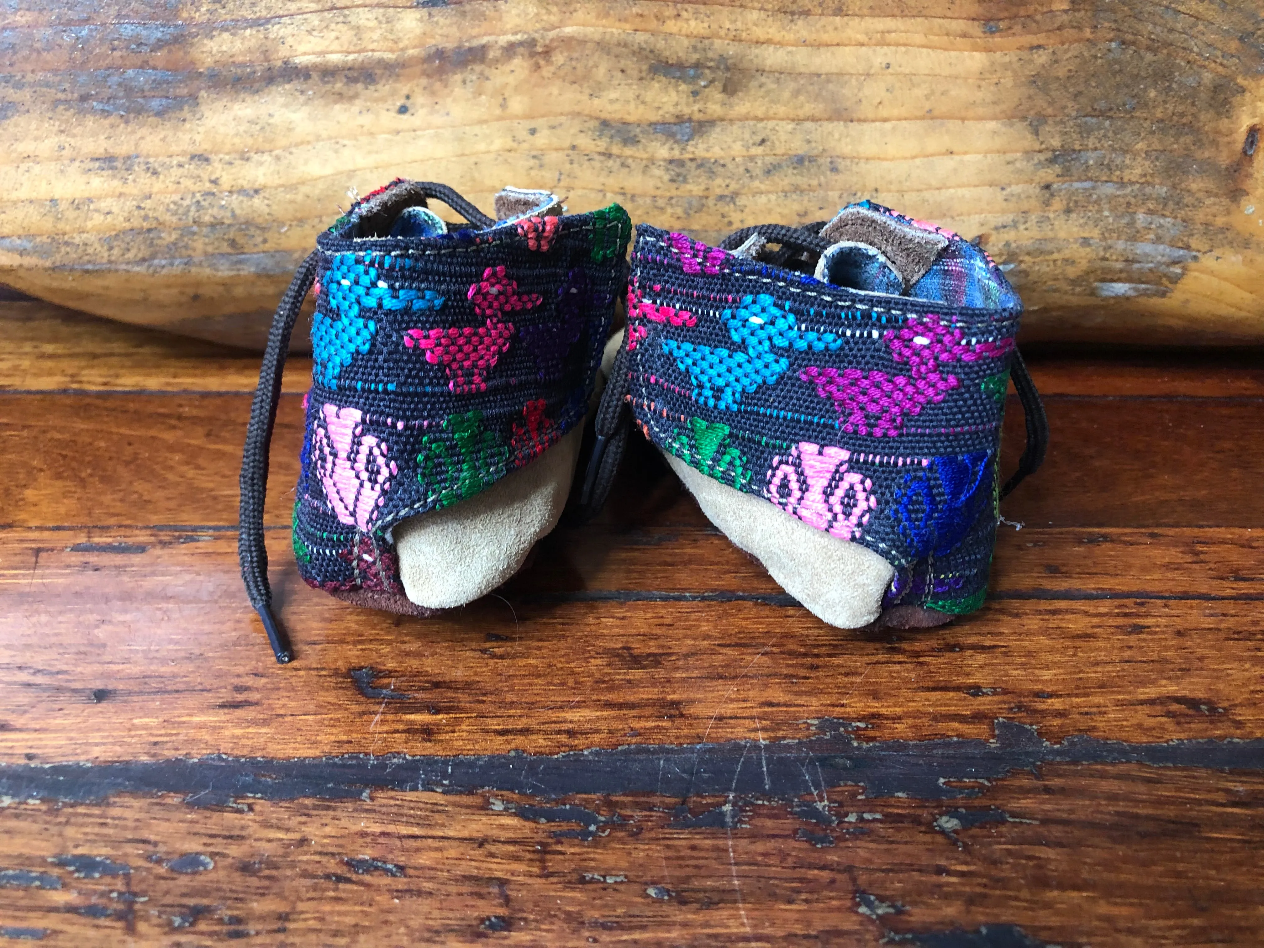 Size 23 Baby Moccasins - Tan with Ducks