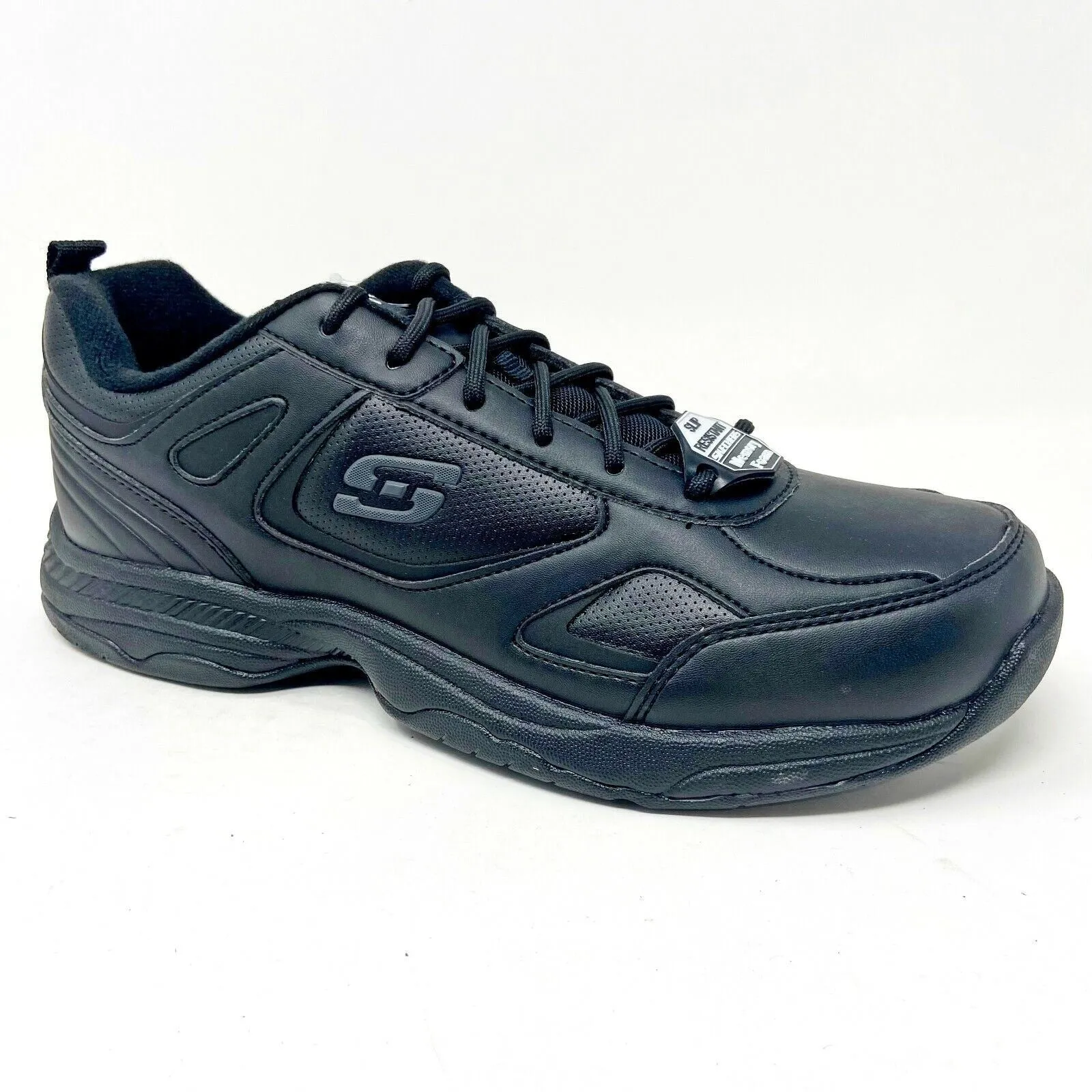 Skechers Slip Resistant Dighton Bricelyn Black Womens Size 9.5 Relaxed Fit
