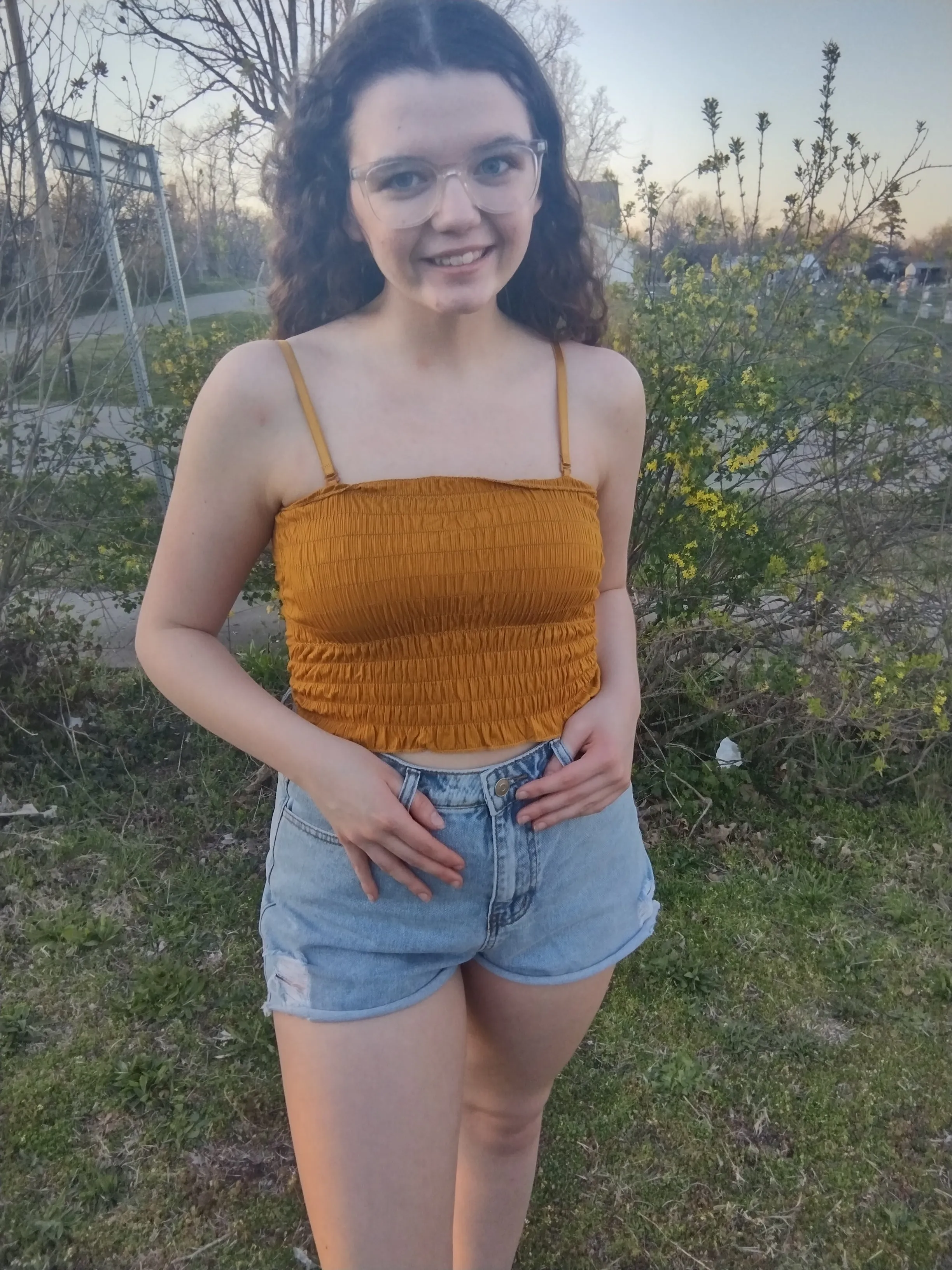 Smocked Bandeau Top With Removable Straps (5 color options)