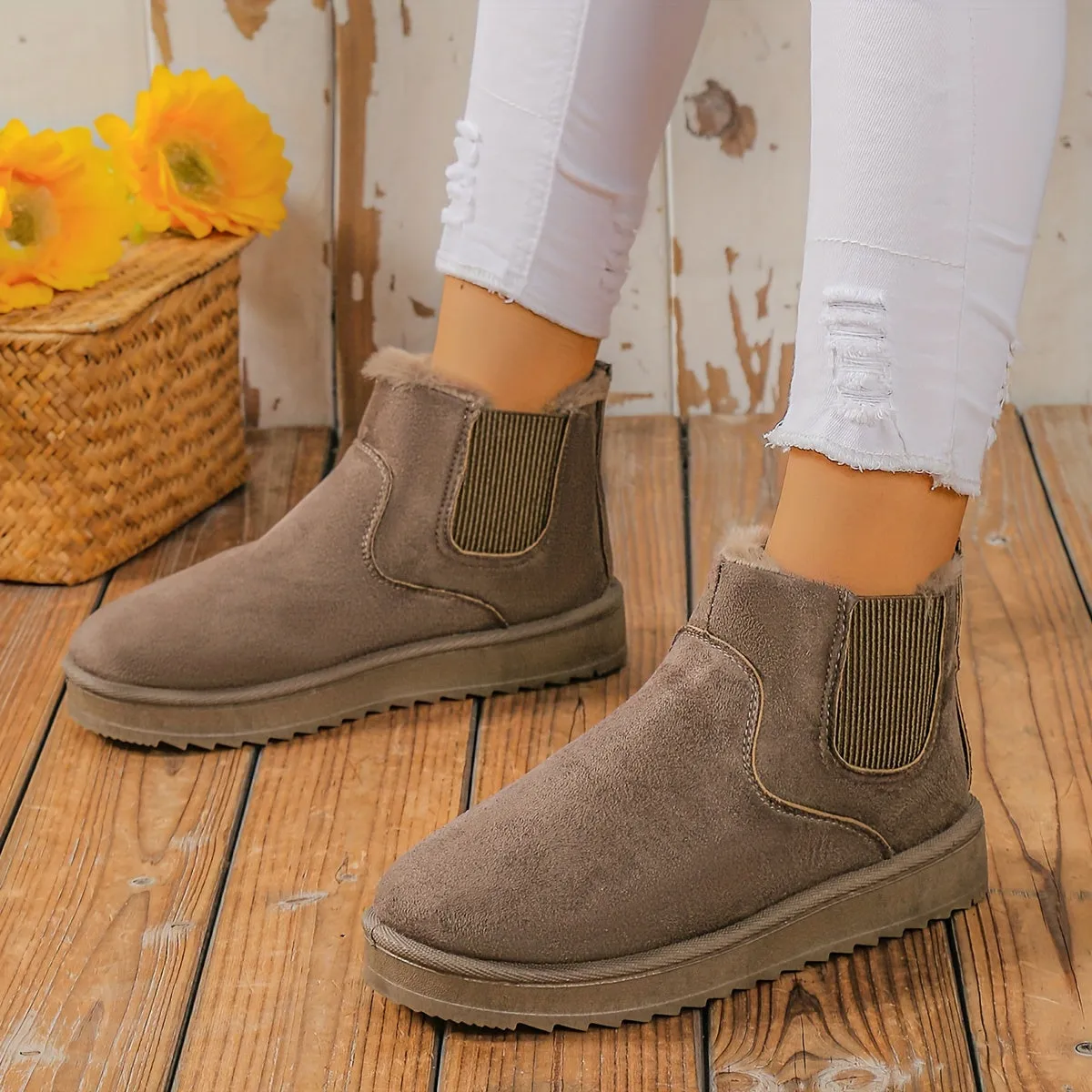 SNUG | COMFORTABLE WARM FLEECE BOOTS