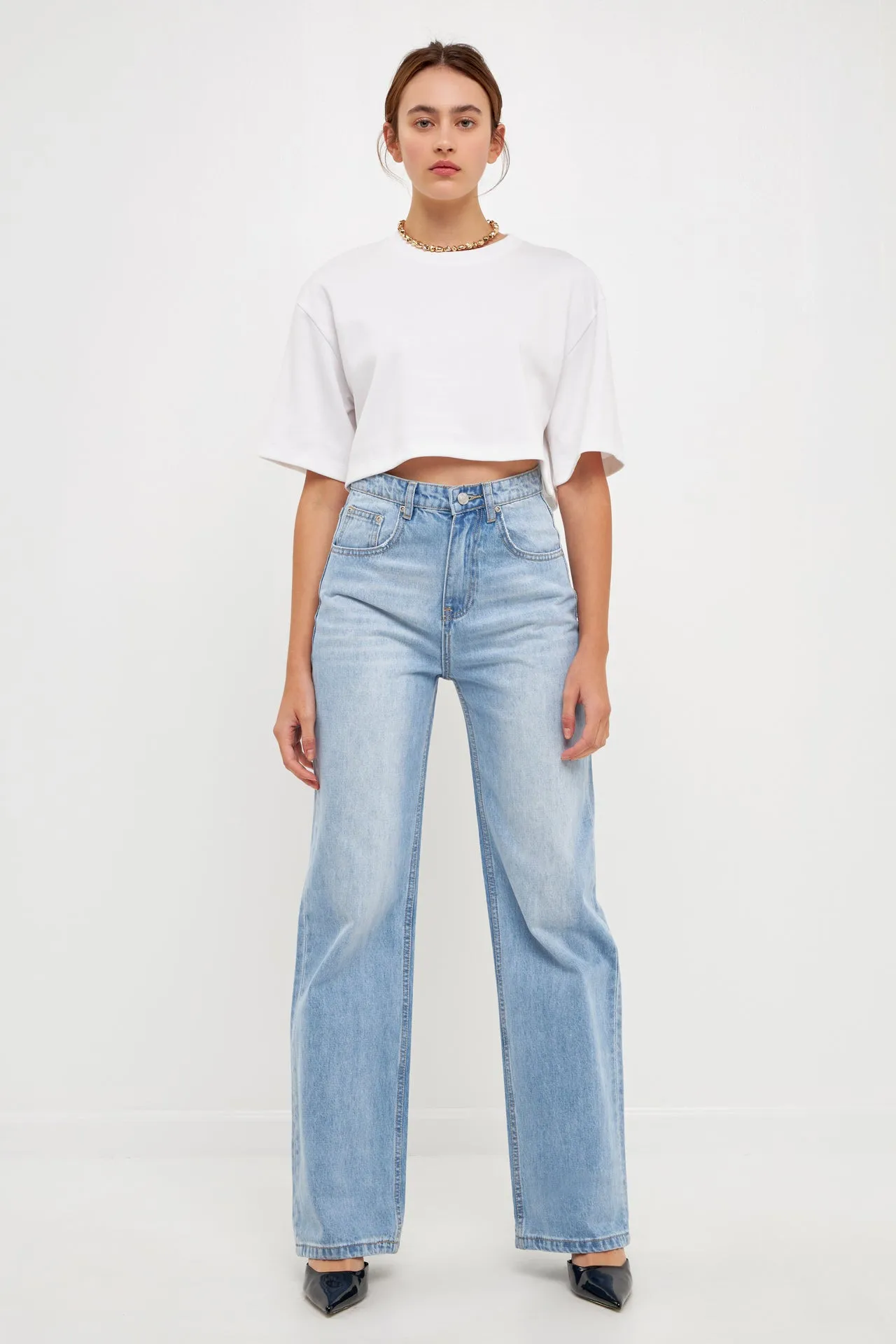 Soft Boxy Cropped T-shirt