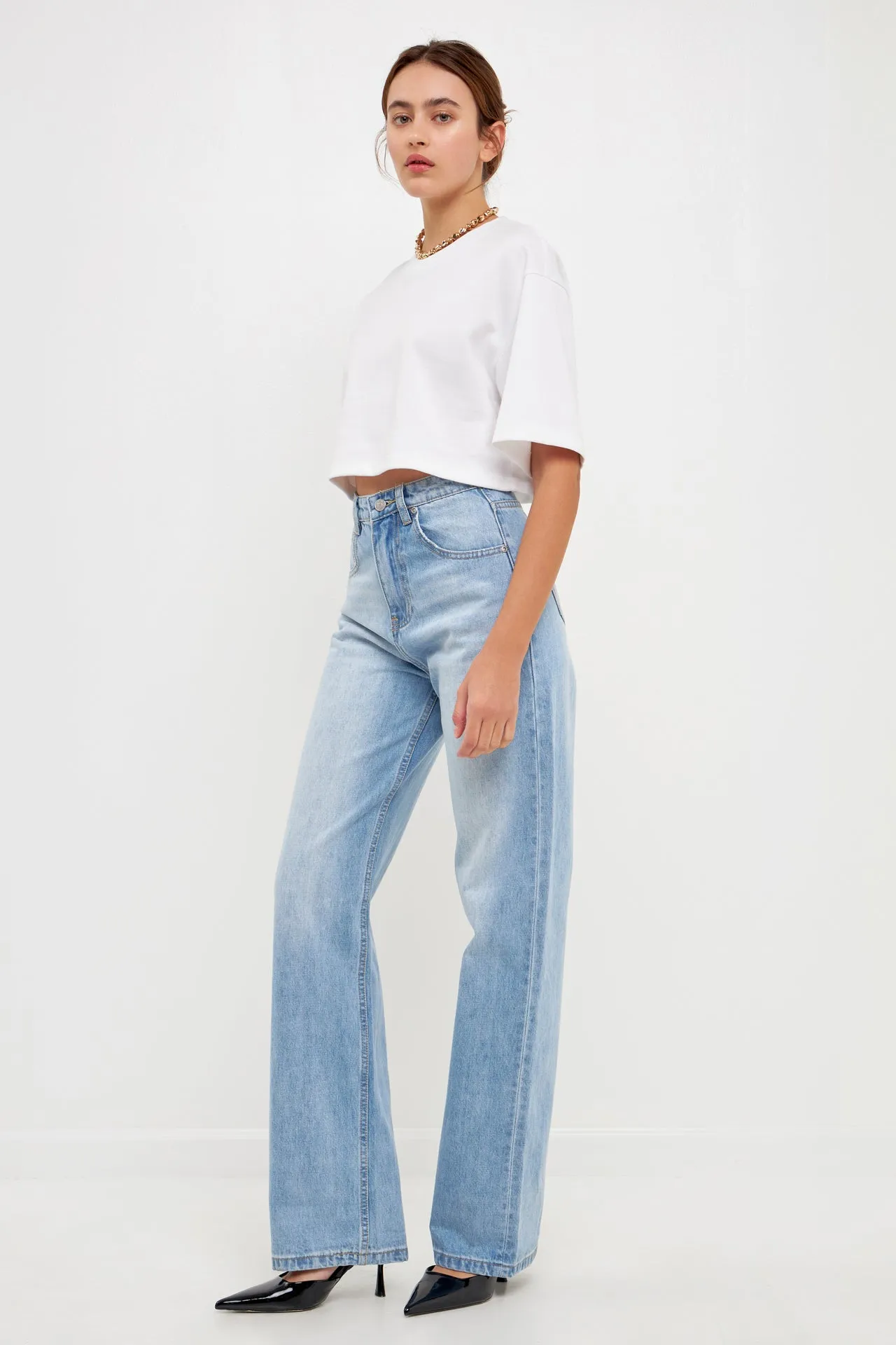 Soft Boxy Cropped T-shirt