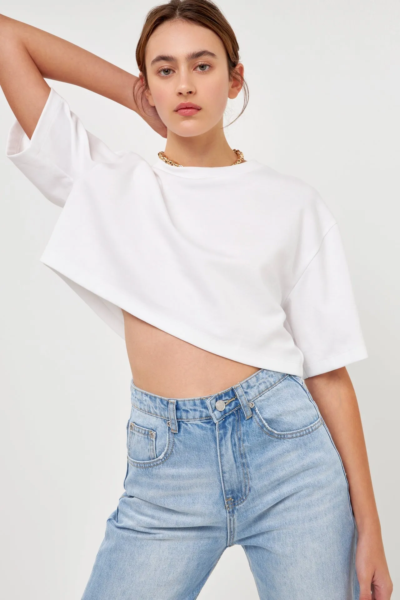 Soft Boxy Cropped T-shirt