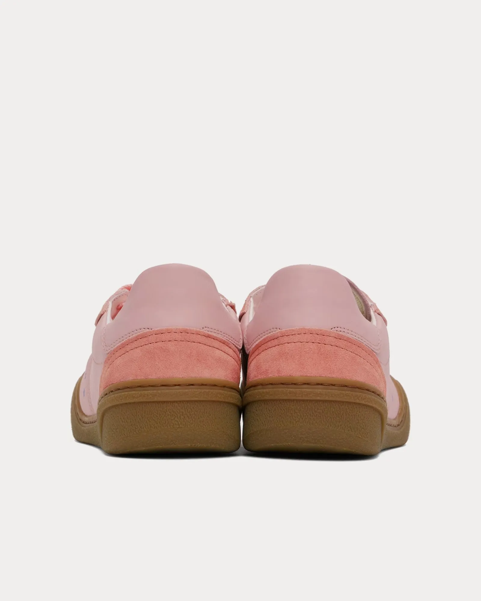 Stars Lace-Up Peach Pink / Brown Low Top Sneakers