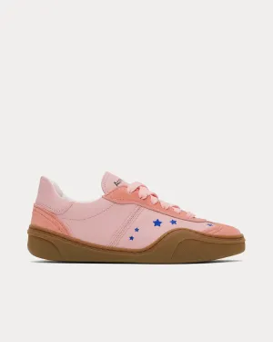 Stars Lace-Up Peach Pink / Brown Low Top Sneakers