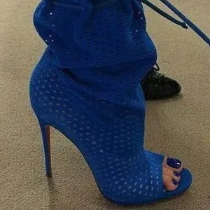 Strap Suede Leather Peep Toe Sandals