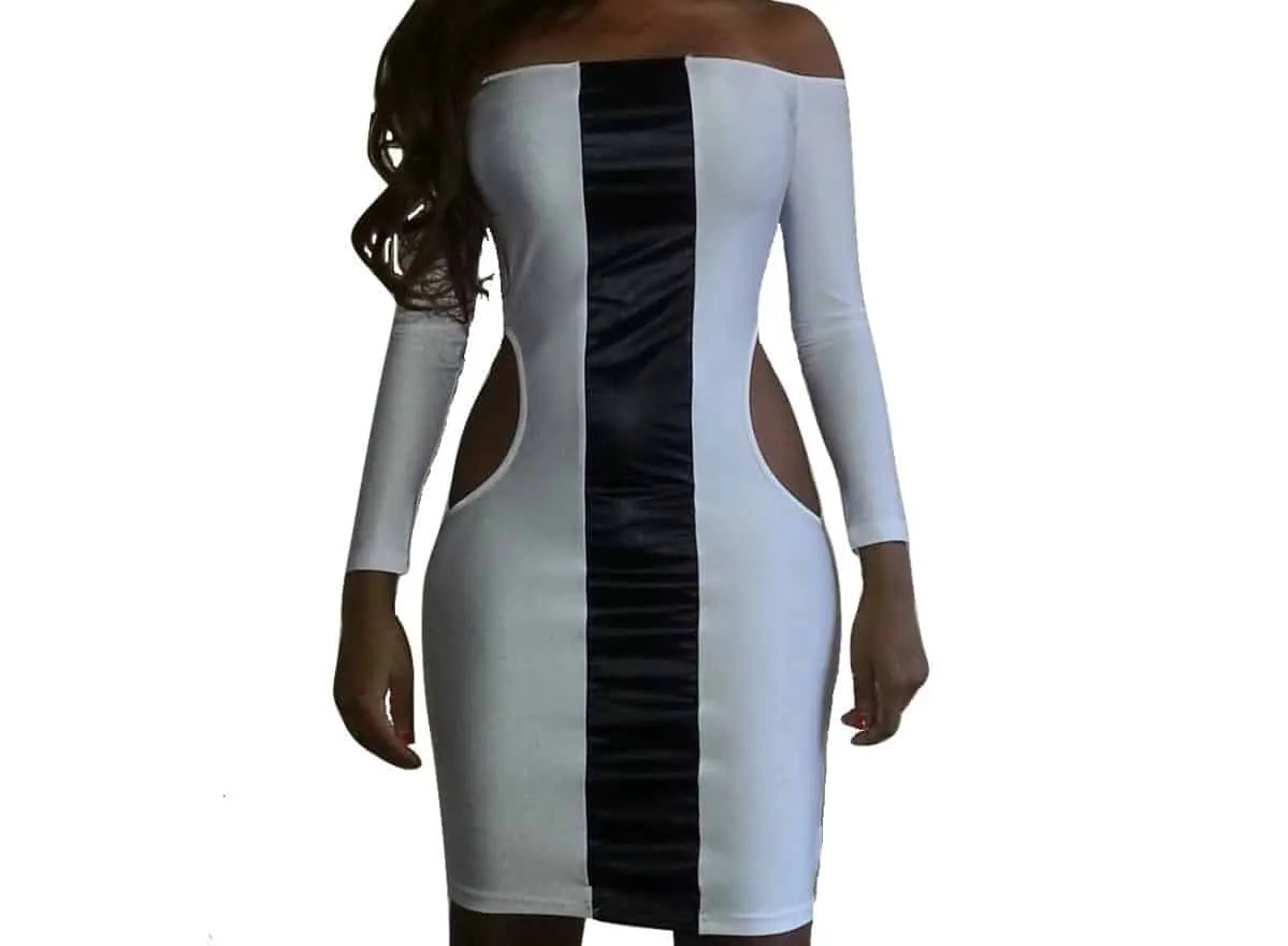 Stripe Middle Bodycon Dress