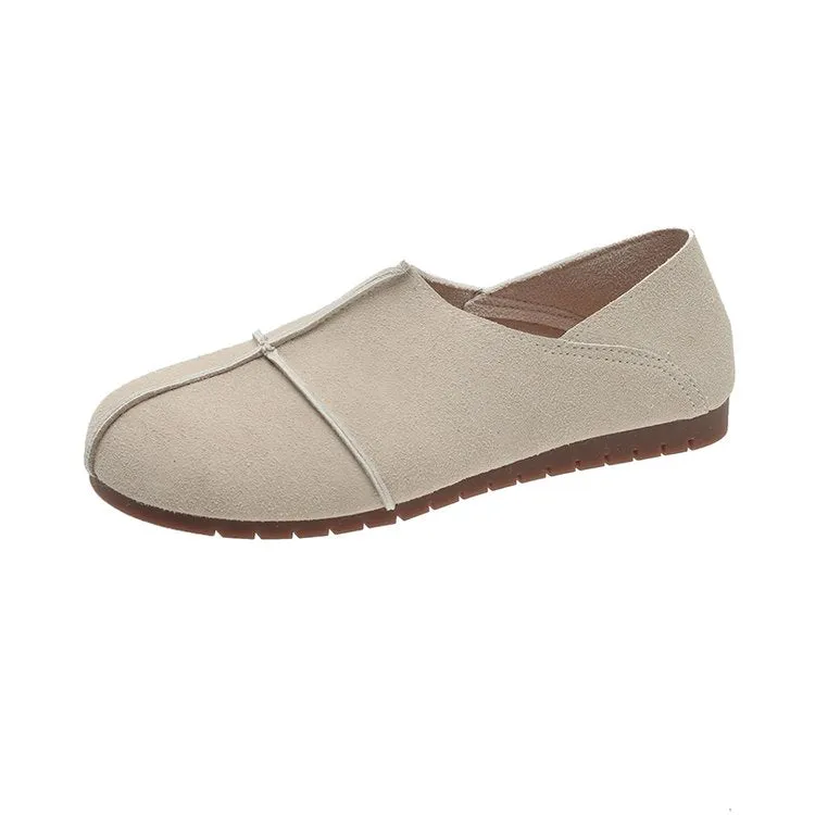 Suede Leather Comfortable Slip On Loafers