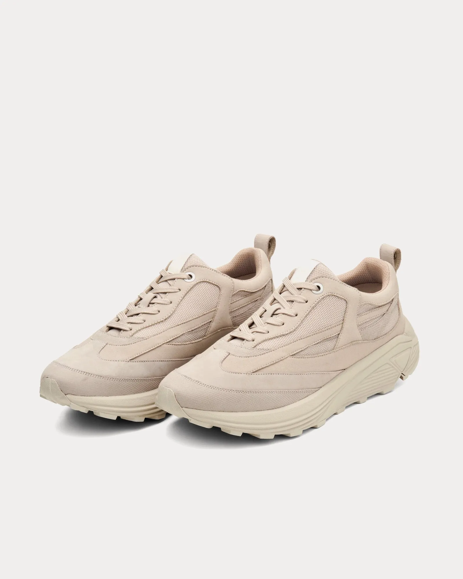 The Curve 1 Nubuck Beige Low Top Sneakers