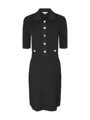 Veronica Beard Short Sleeve Lauper Dress in Black