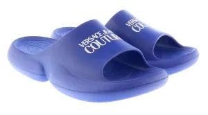 Versace Jeans Couture Royal Blue Signature Platform Pool Slide-