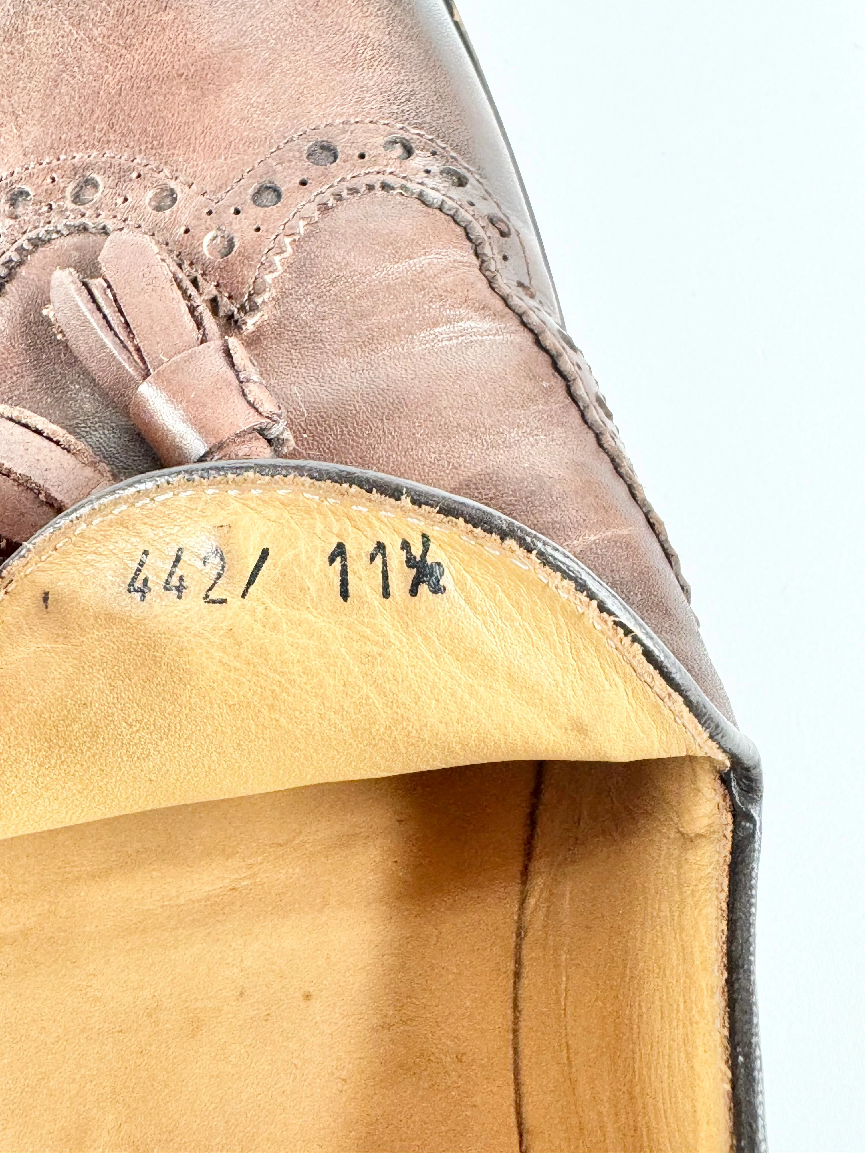 Wall   Water Cedar Brown Brogue Loafers - US11.5