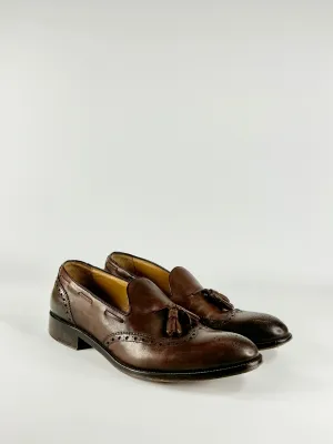 Wall   Water Cedar Brown Brogue Loafers - US11.5