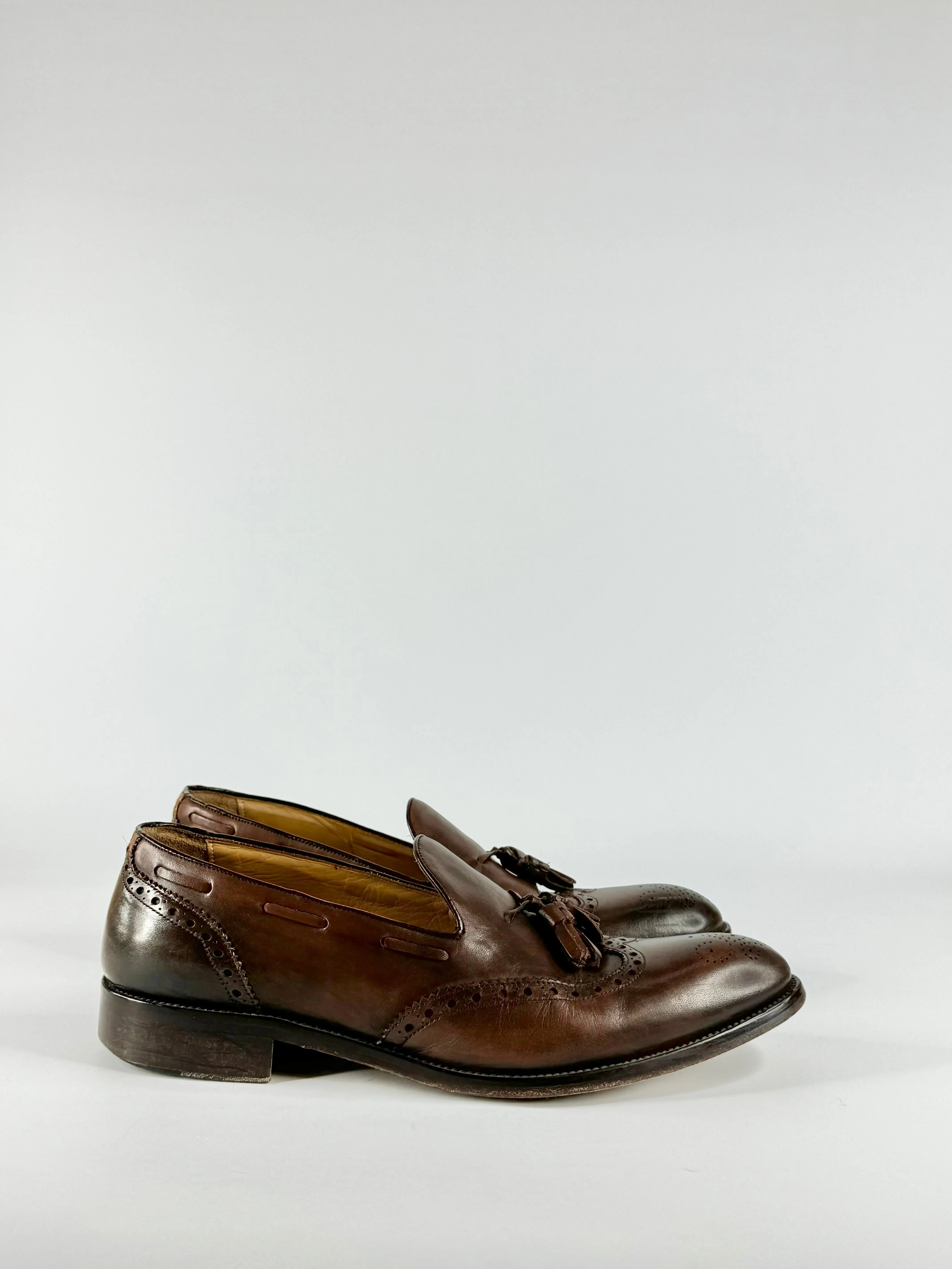 Wall   Water Cedar Brown Brogue Loafers - US11.5