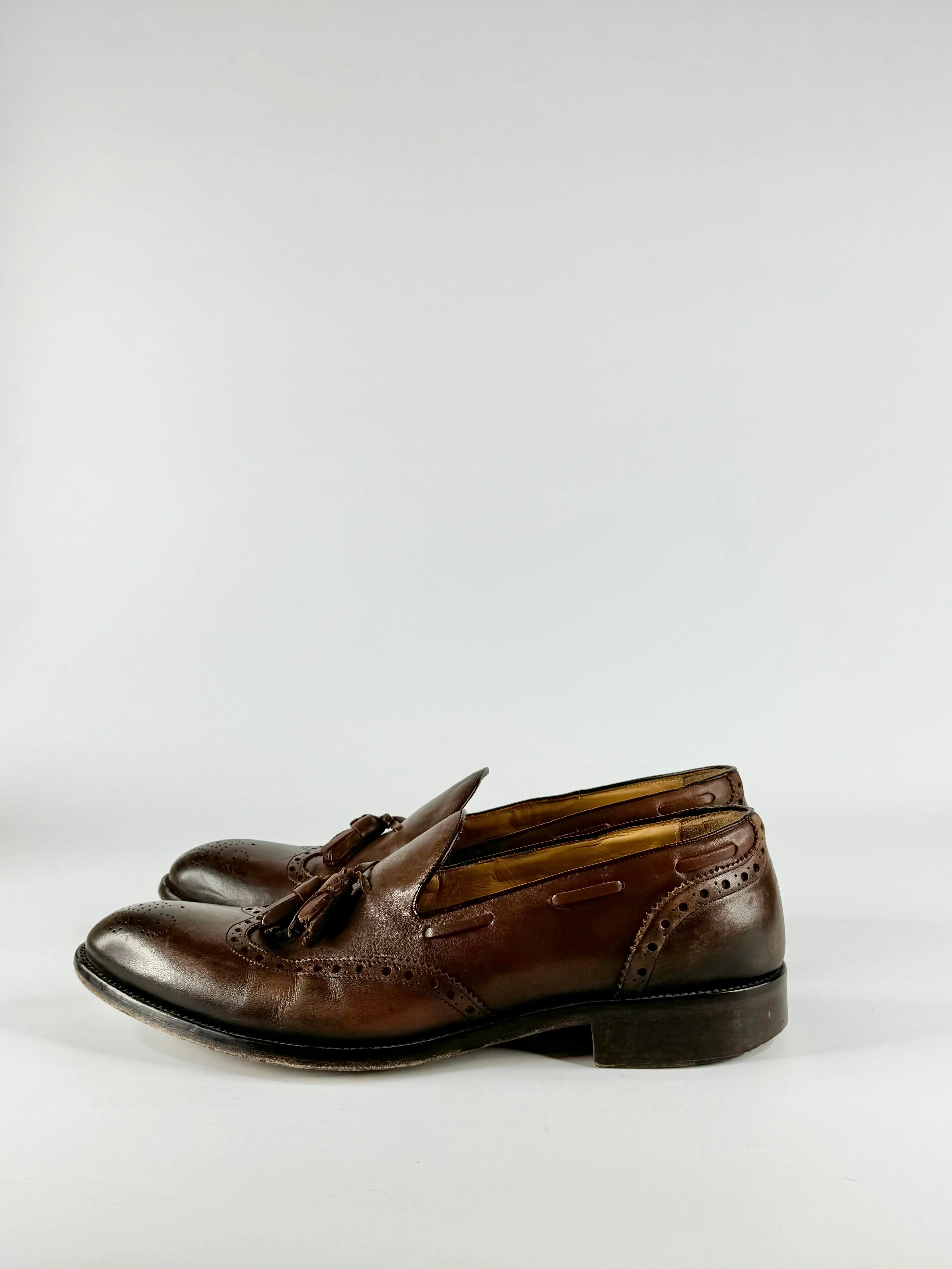 Wall   Water Cedar Brown Brogue Loafers - US11.5