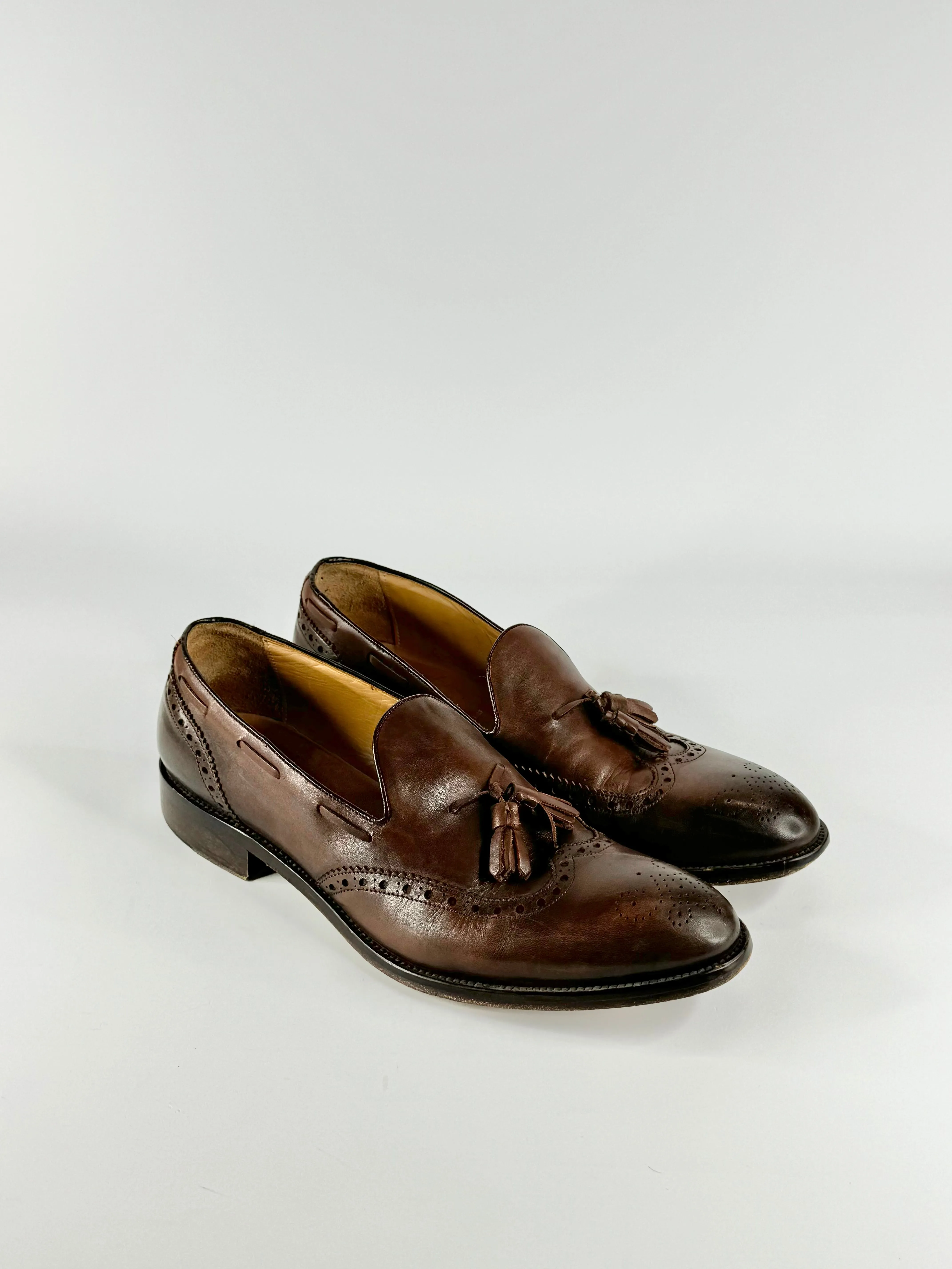 Wall   Water Cedar Brown Brogue Loafers - US11.5