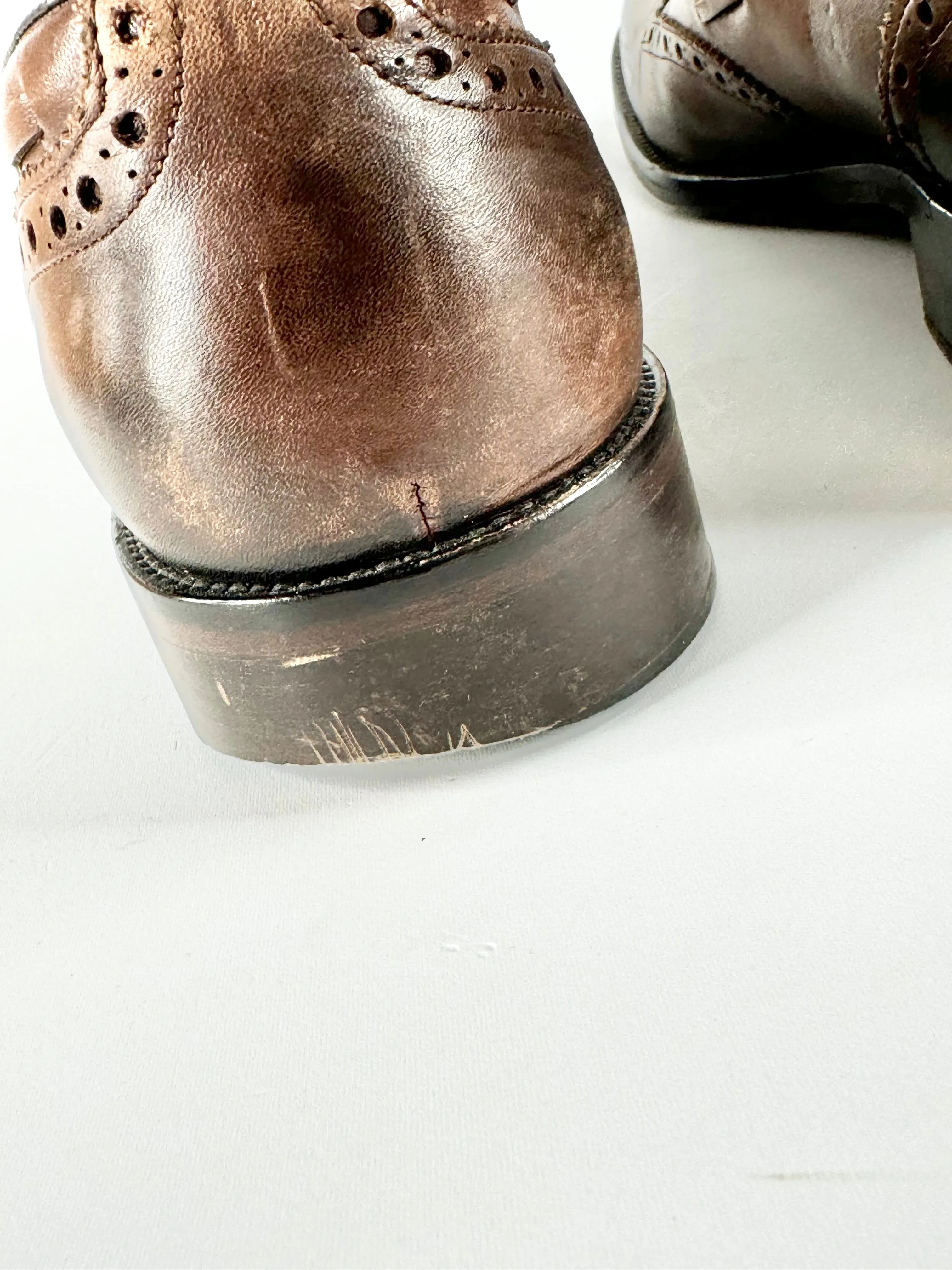 Wall   Water Cedar Brown Brogue Loafers - US11.5