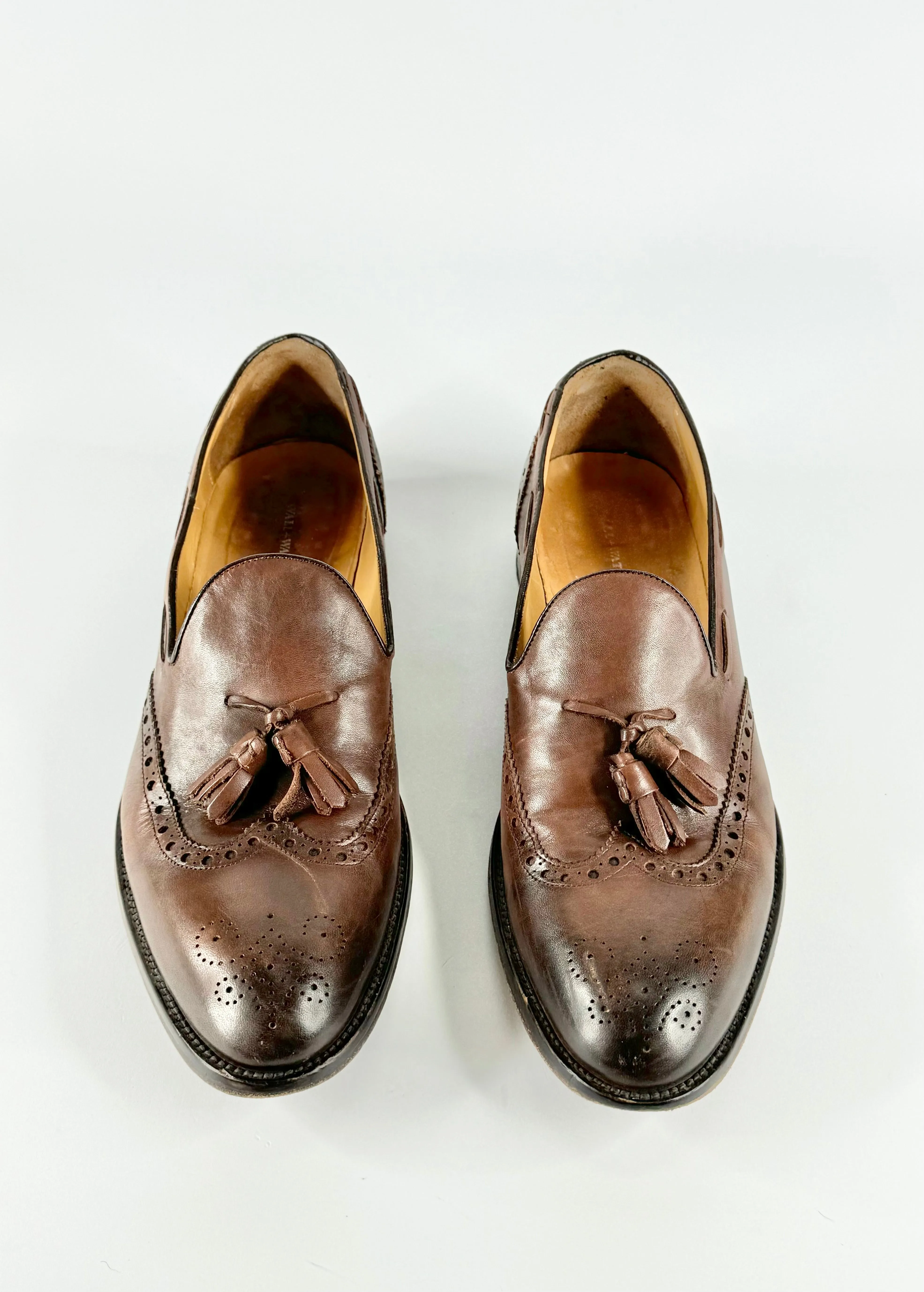 Wall   Water Cedar Brown Brogue Loafers - US11.5