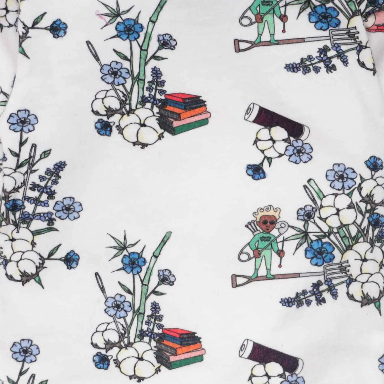 Witte Bloemen Babysweater