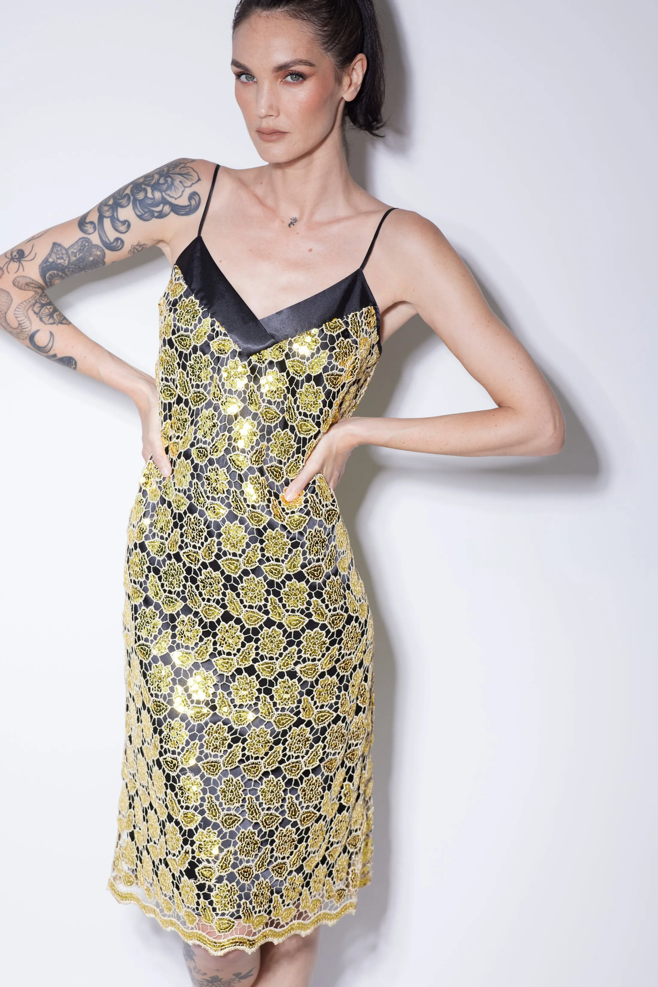 WORLD 5070 Confetti Dress Gold
