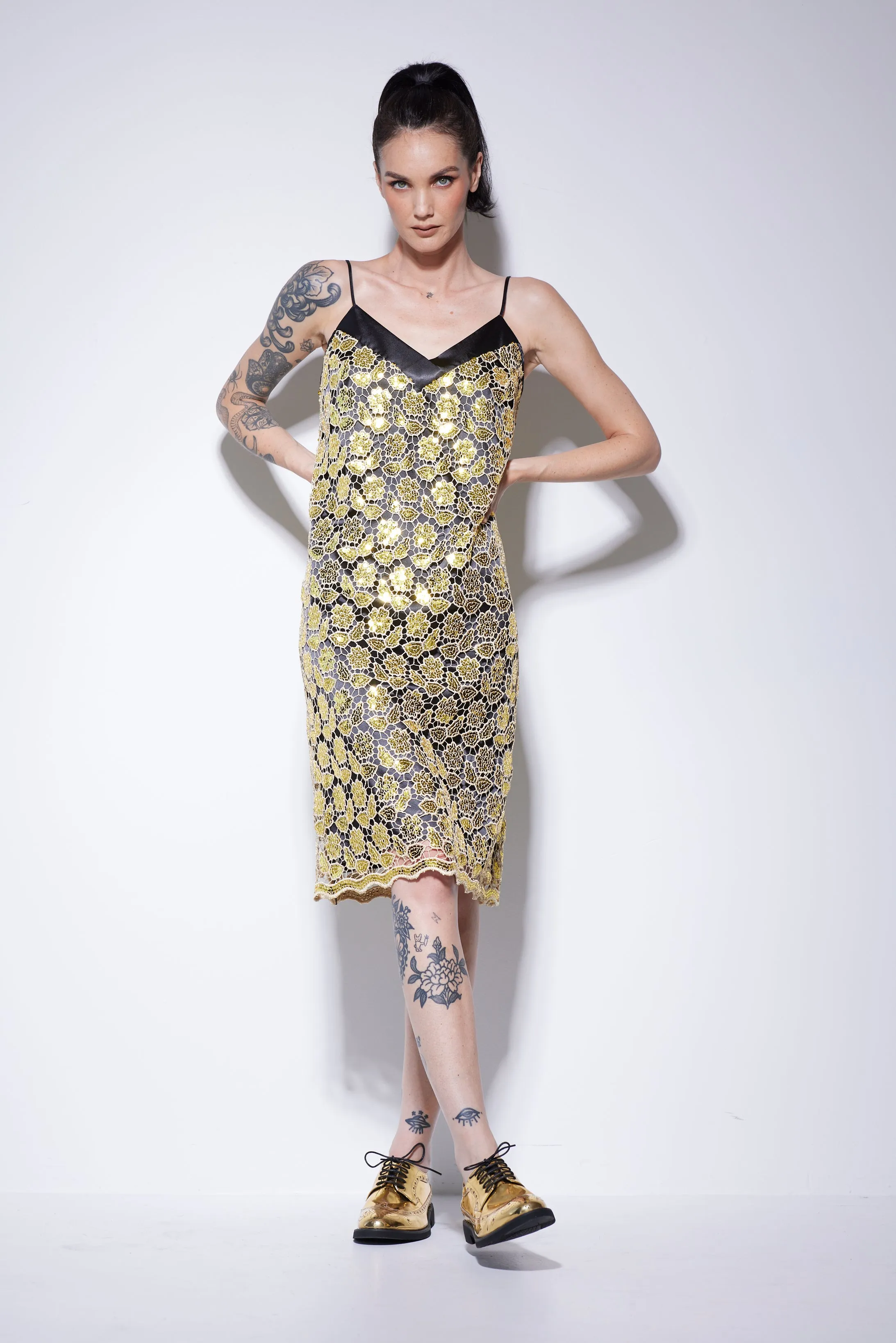 WORLD 5070 Confetti Dress Gold