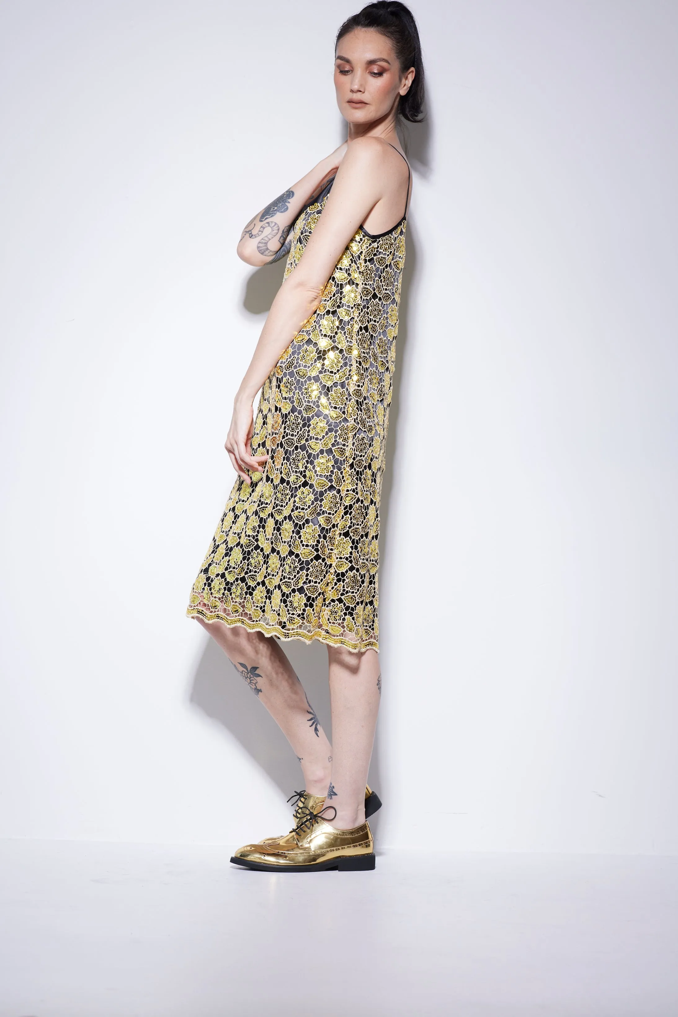 WORLD 5070 Confetti Dress Gold